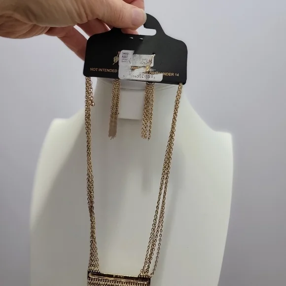 NWT Charlotte Daniel Statement Necklace Earring Set - Picture 3 of 4